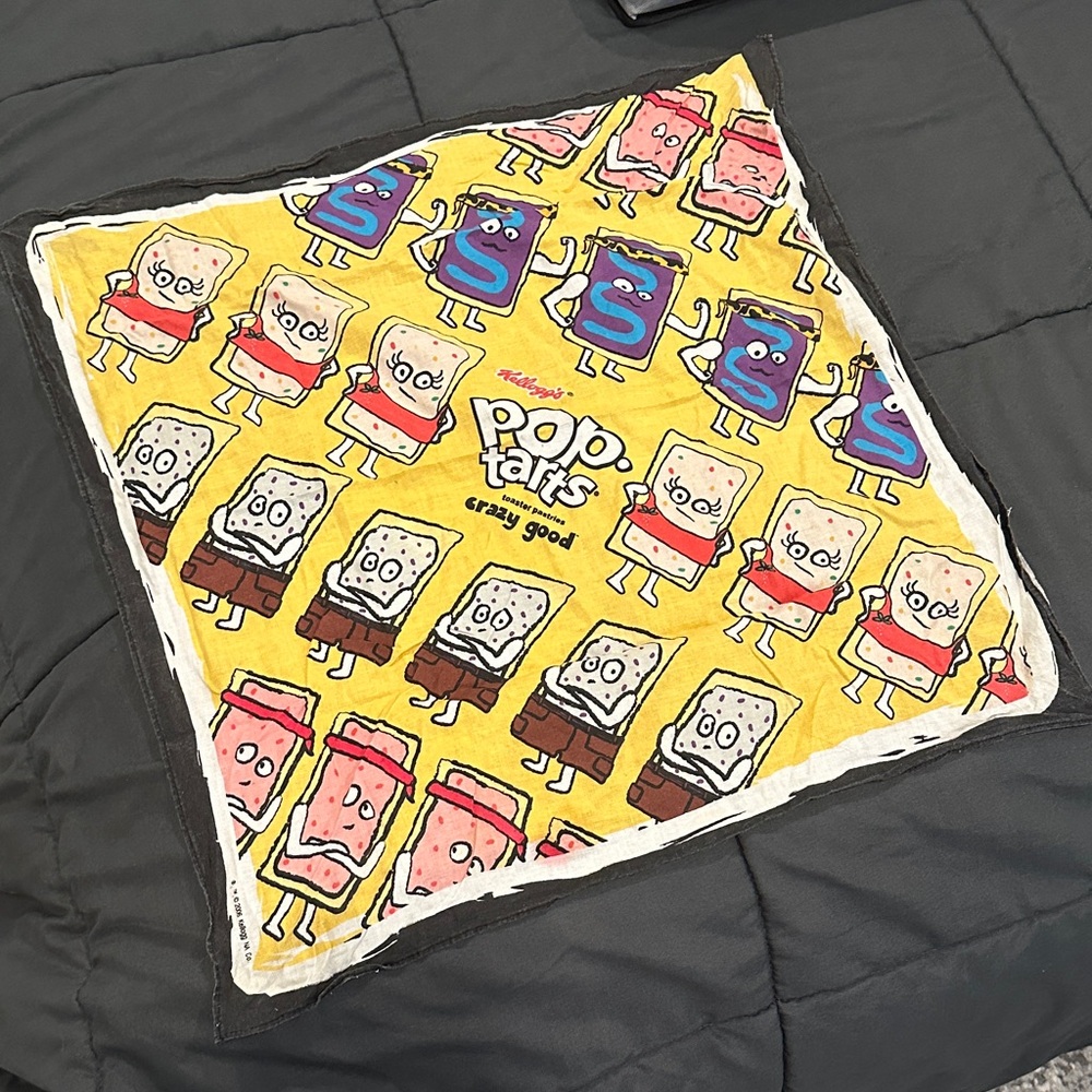 Vintage Kellogg's Pop-Tarts Yellow Scarf